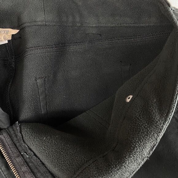 Duluth Trading Curve Setter Waistband Black Fleece Lined Pants Women 20 x 31(29) - Picture 6 of 13